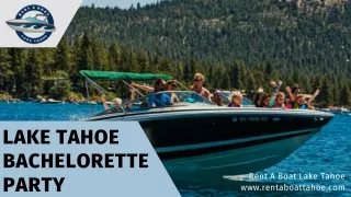 Lake Tahoe Bachelorette Party Boat