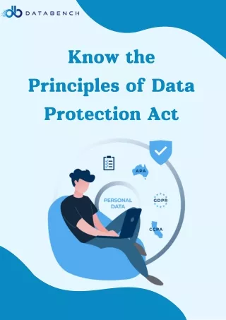 Know the Principles of Data Protection Act