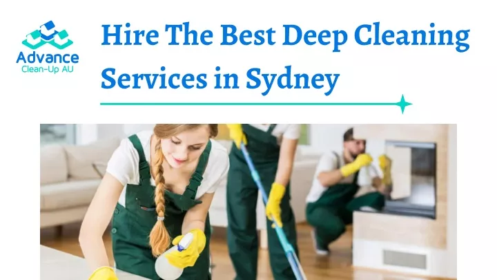 hire the best deep cleaning services in sydney
