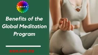 Benefits of Global Meditation Program – Unify