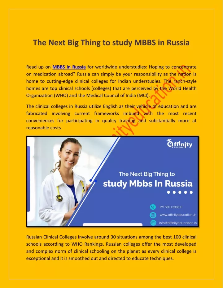 the next big thing to study mbbs in russia