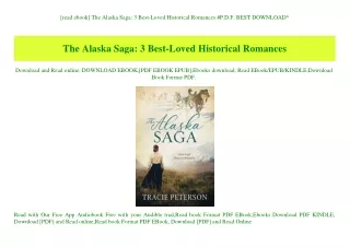 [read ebook] The Alaska Saga 3 Best-Loved Historical Romances #P.D.F. BEST DOWNLOAD^