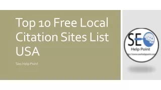 Top 10 Free Local Citation Sites List USA