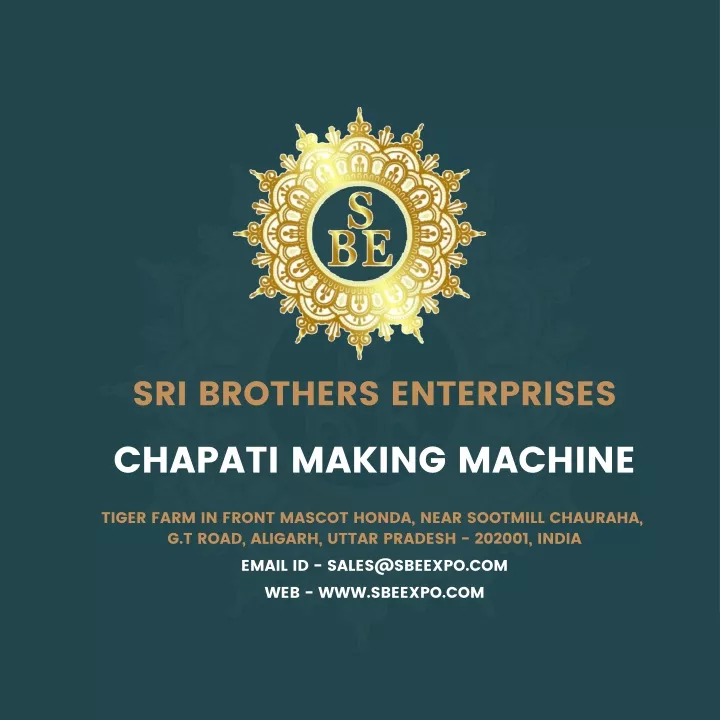 sri brothers enterprises chapati making machine