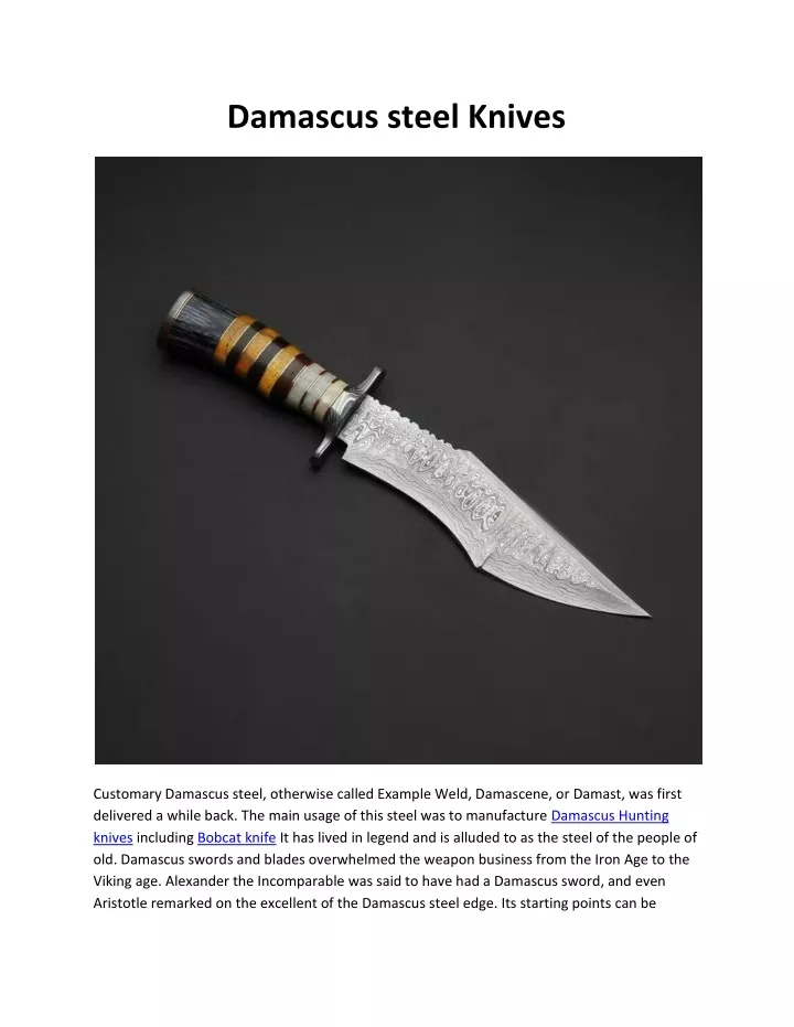 The secrets and science behind Damascus swords, long famed for