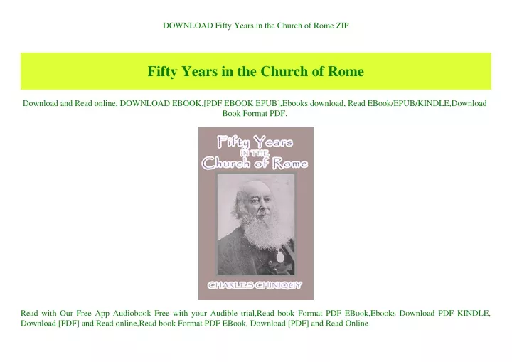 download fifty years in the church of rome zip