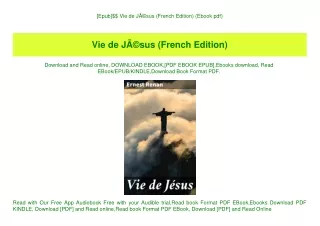 [Epub]$$ Vie de JÃƒÂ©sus (French Edition) (Ebook pdf)