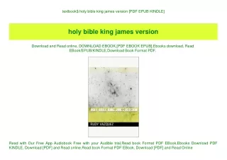 textbook$ holy bible king james version [PDF EPUB KINDLE]