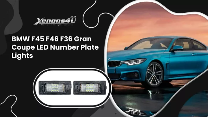 bmw f45 f46 f36 gran coupe led number plate