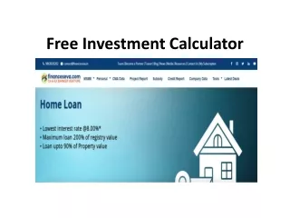 free investment calculator