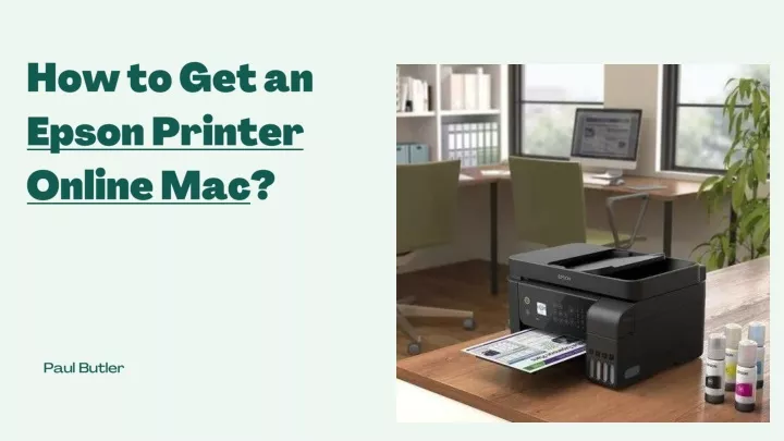 how to get an epson printer online mac