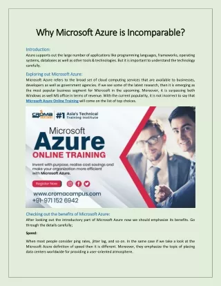 why microsoft azure is i why microsoft azure