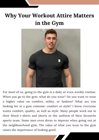 Why Your Workout Attire Matters in the Gym