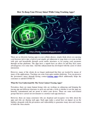 how to keep your privacy intact while using