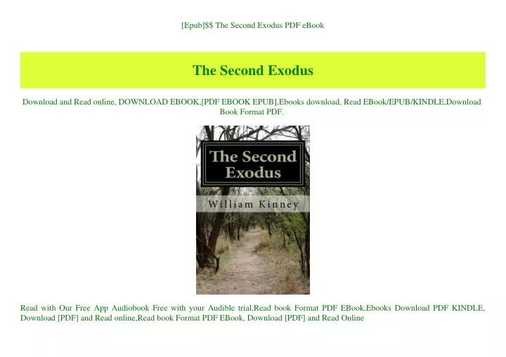 epub the second exodus pdf ebook