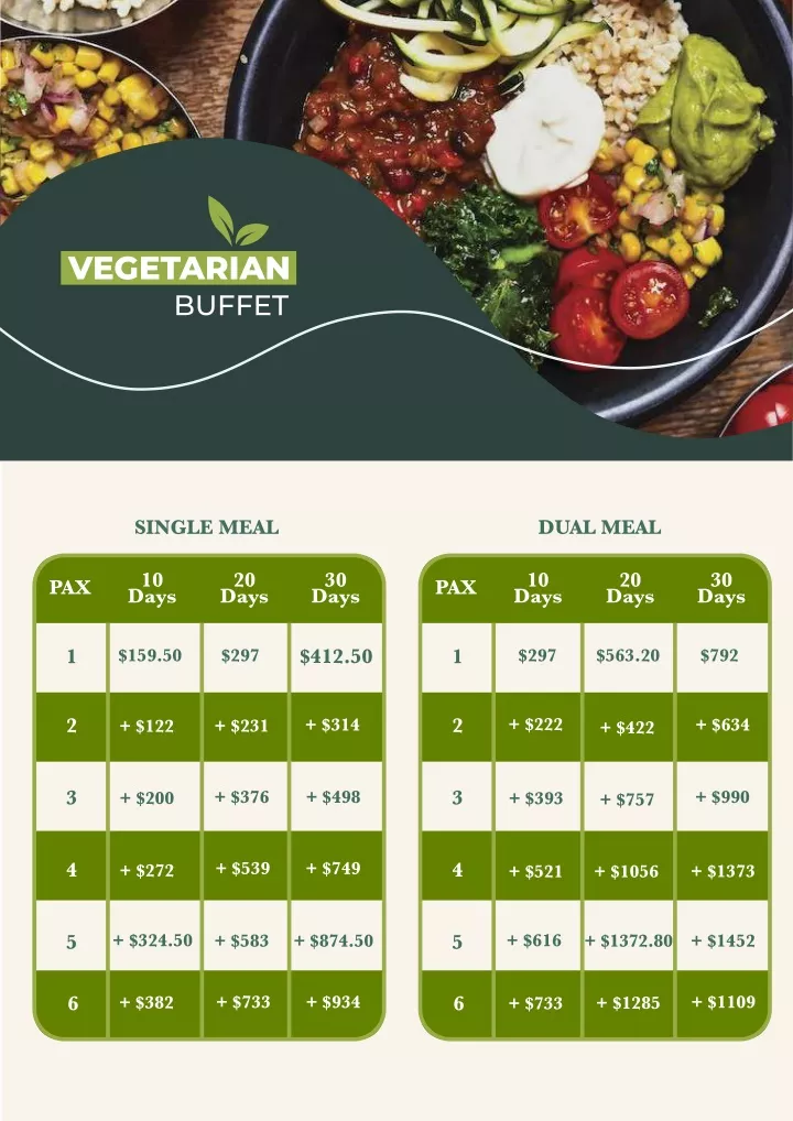vegetarian buffet