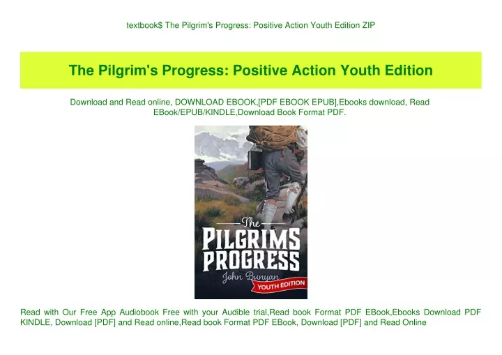 textbook the pilgrim s progress positive action