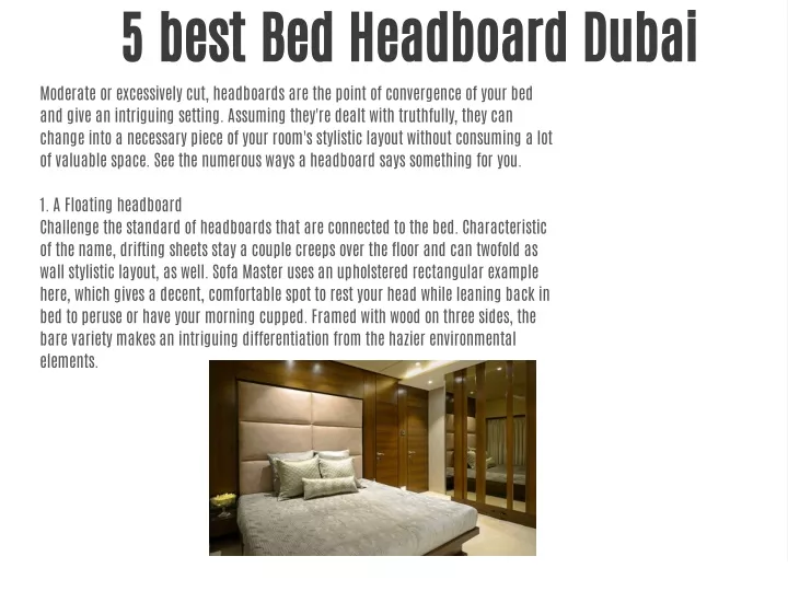 5 best bed headboard dubai moderate