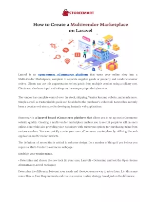 laravel is an open source ecommerce platform that
