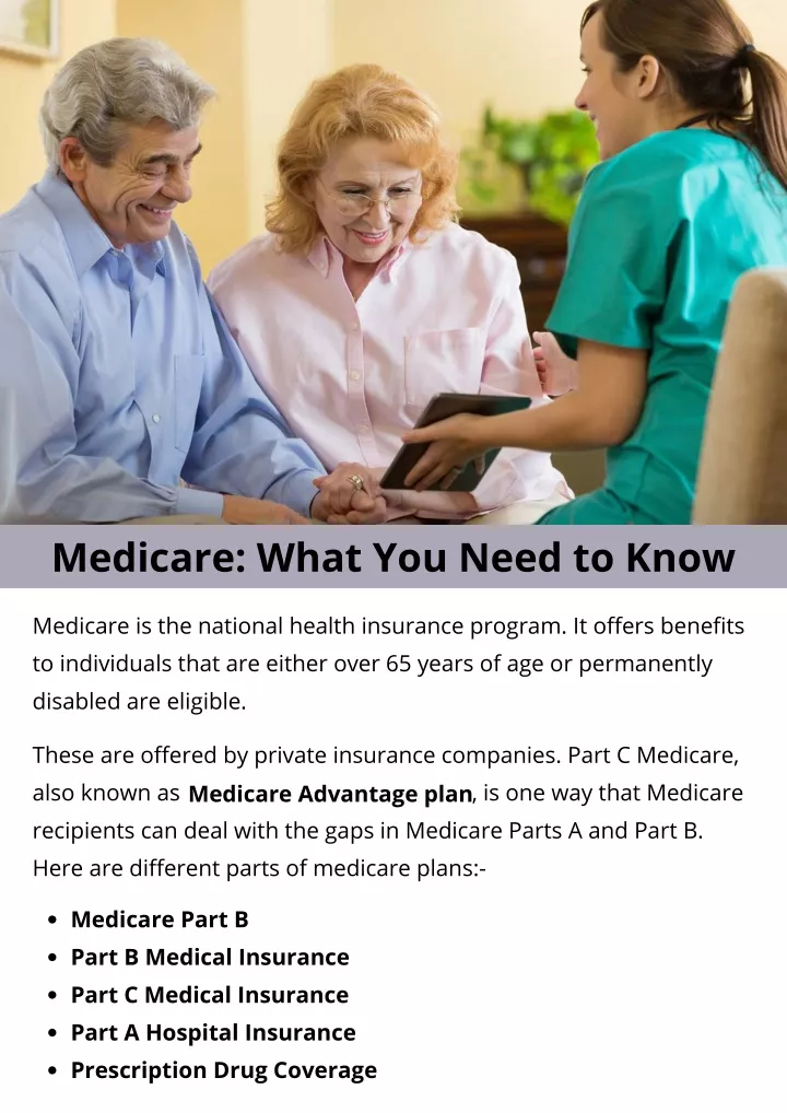 medicare what you need to know