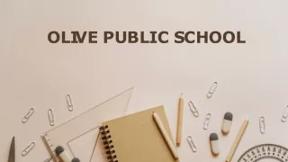 Olive Public School is a Happy, Friendly Place