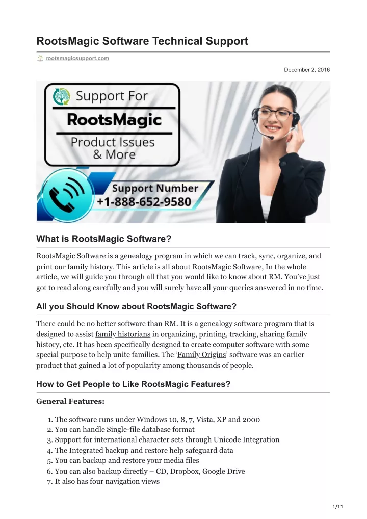 rootsmagic software technical support