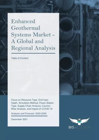 enhanced geothermal systems market a global