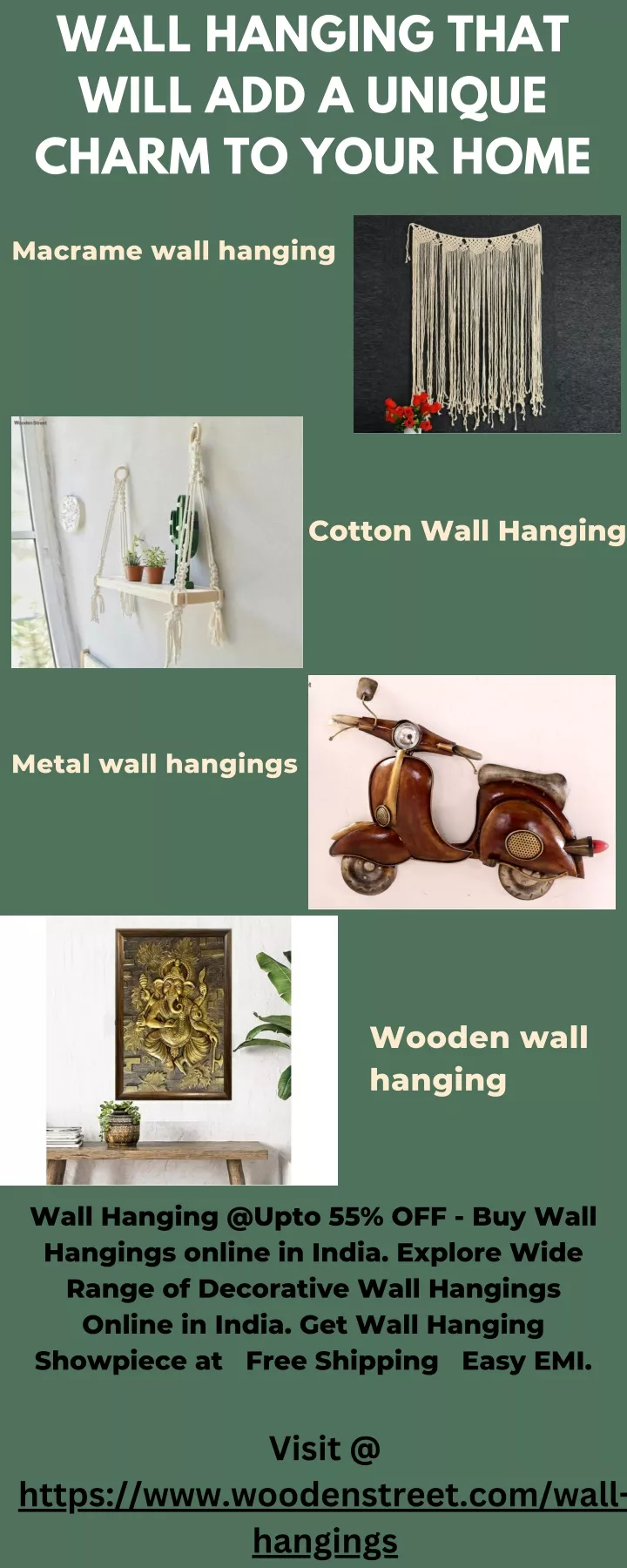 wall hanging that will add a unique charm to your