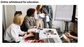 Online whieboard for education
