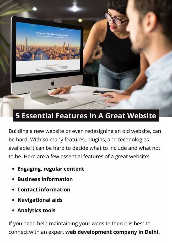 5 essential features in a great website