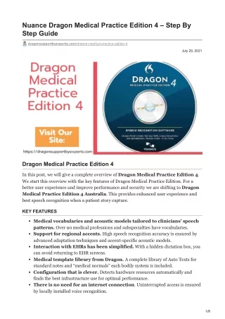Nuance Dragon Medical Practice Edition 4  Step By Step Guide