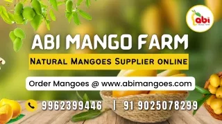 Natural & fresh organic mangoes online