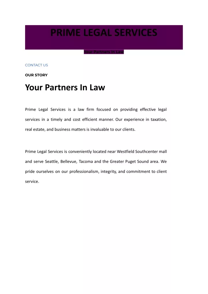 prime legal services