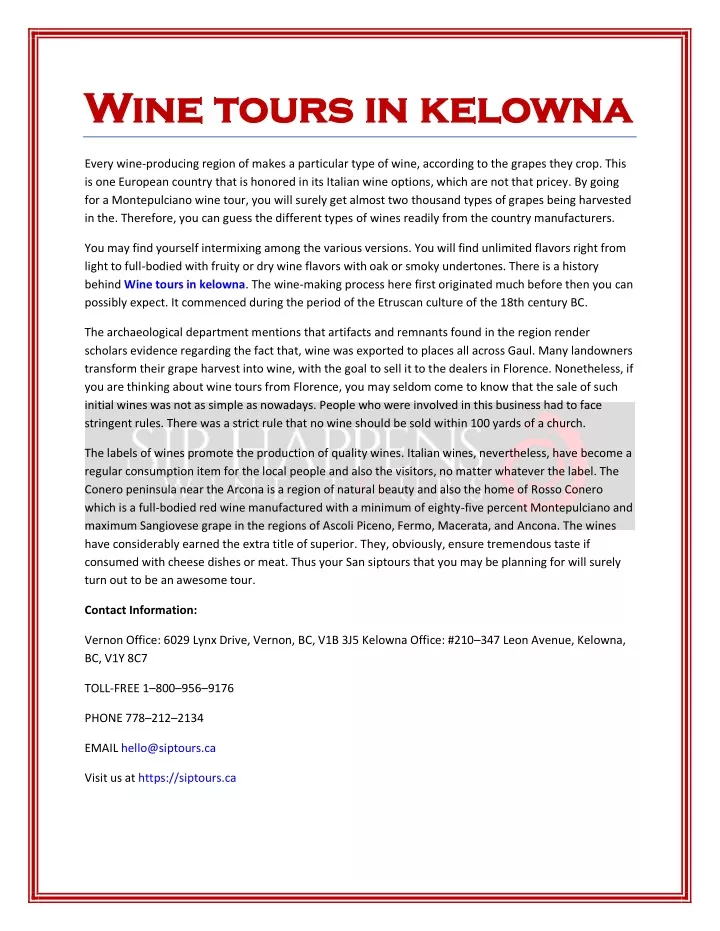 wine tours in kelowna wine tours in kelowna