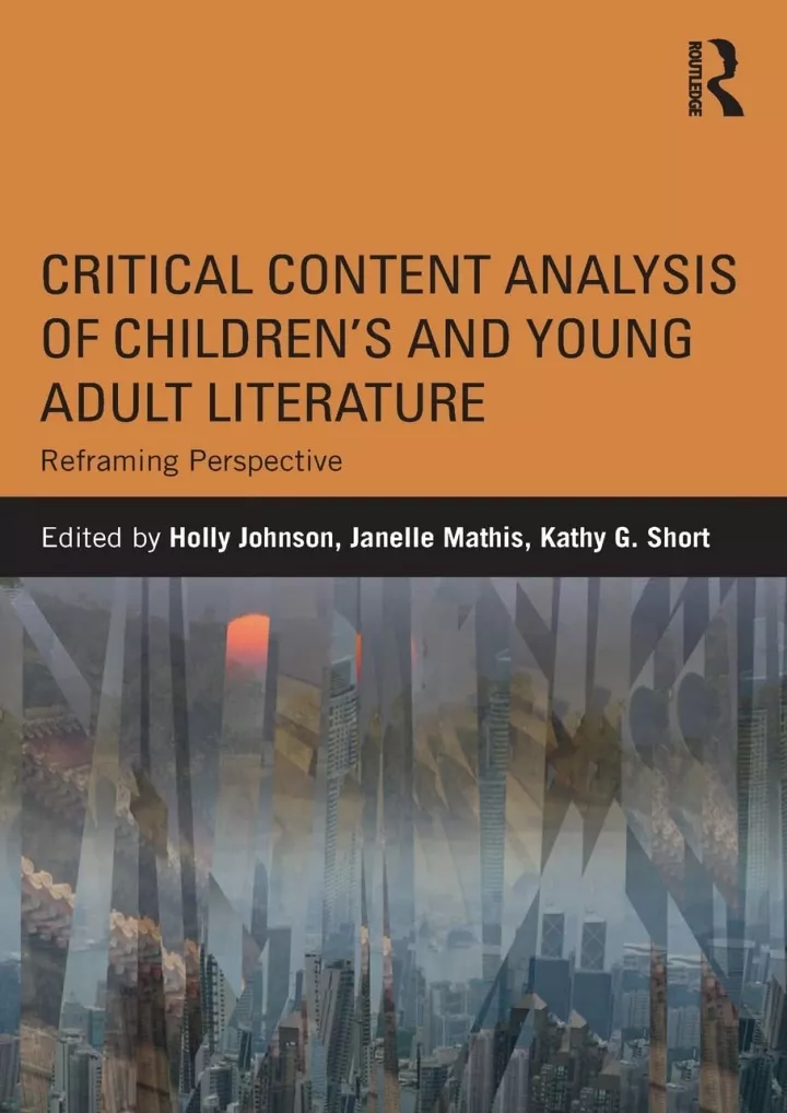 PPT - DOWNLOA T Critical Content Analysis of Children’s and Young Adult ...