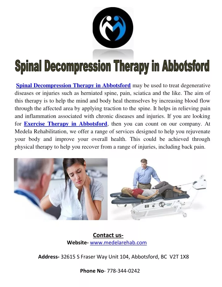 spinal decompression therapy in abbotsford