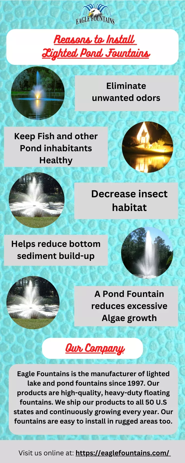 reasons to install lighted pond fountains