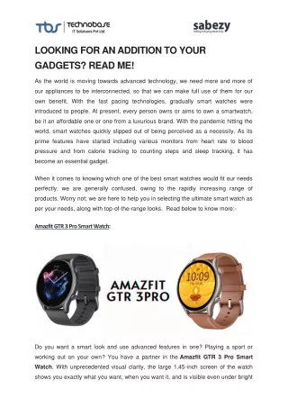 Looking for an addition to your gadgets