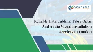 reliable data cabling fibre optic and audio