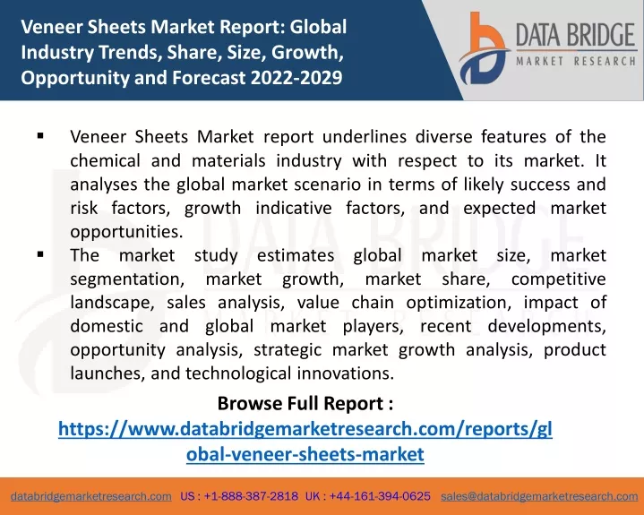 veneer sheets market report global industry
