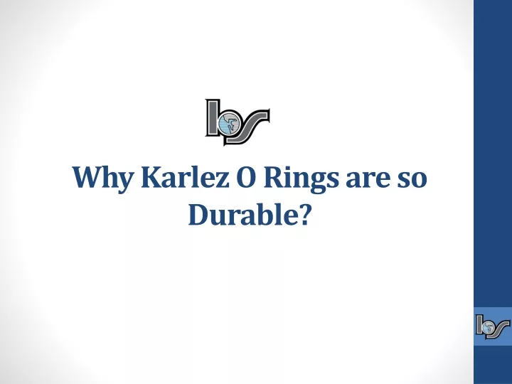 why karlez o rings are so durable