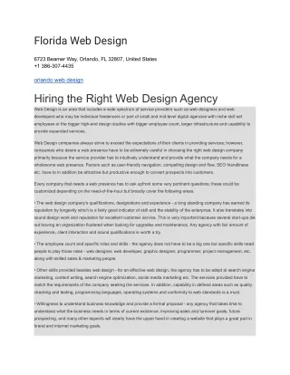 florida web design