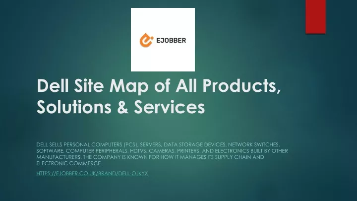 dell site map of all products solutions services
