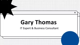Gary Thomas - A Resourceful Professional - Cincinnati, Ohio