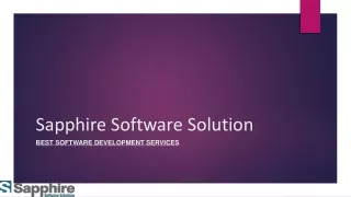 sapphire software solution