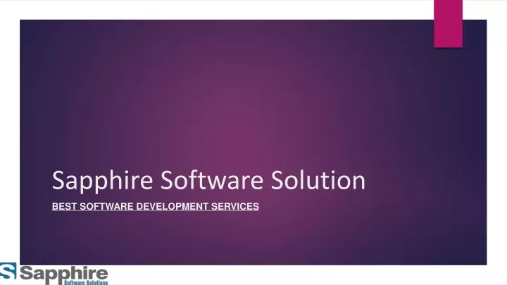 sapphire software solution