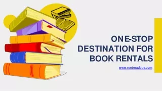 One-Stop Destination For Book Rentals|RentReadBuy