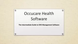 occucare health software