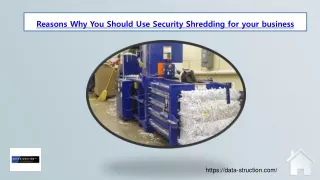 Reasons Why You Should Use Security Shredding for your business