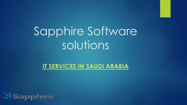 sapphire software solutions